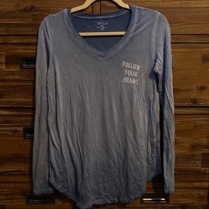 🐳”follow your heart” washed longsleeve